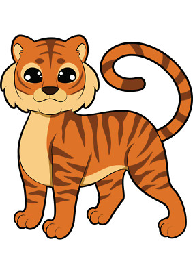 Sticker Tiger Aufkleber