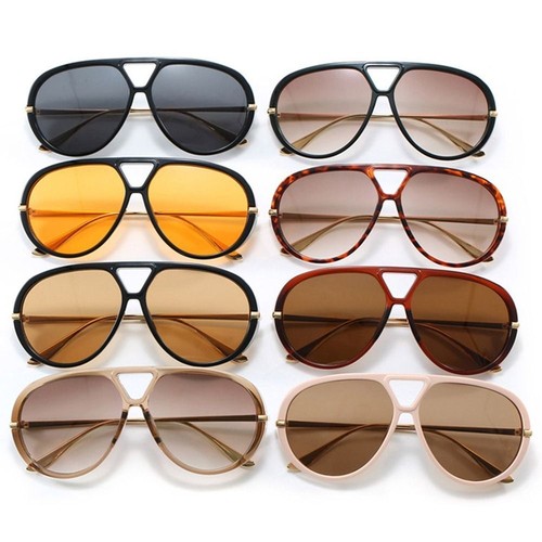 Shades Large Frame Sunglasses Leopard Print UV400 Sun Glasses Men - Picture 5 of 20