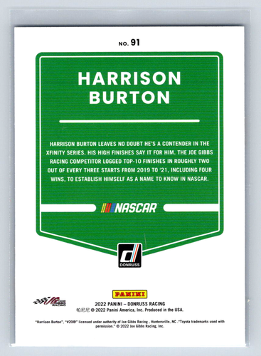 2022 Donruss Racing Blue and Green Parallels - Pick Your Driver - Picture 15 of 51