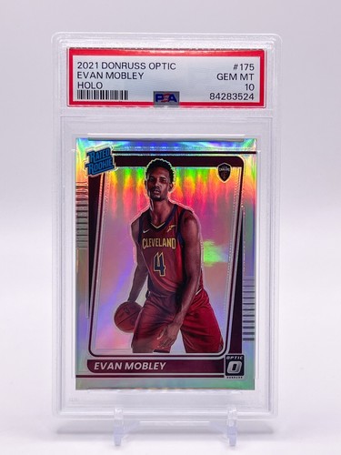 2021-22 Optic Holo Prizm PSA 10 Gem Mint Evan Mobley RC #175 Cavaliers