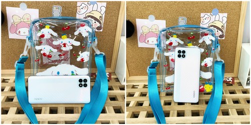 My Melody Transparent PVC Jelly Bag Cinnamoroll Diagonal Bag Shoulder Bag - Picture 5 of 11