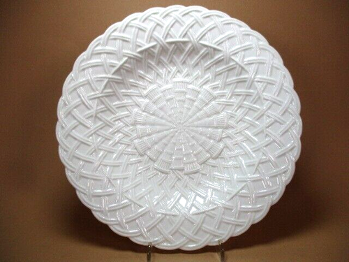 alter Nymphenburg Teller Korbgeflecht Porzellan Blindstempel Flachrelief - Bild 1 von 18