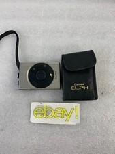 RARE CANNON ELPH 24 48MM 4.5-6.2 CAMERA AND CASE FREE SHIPPING