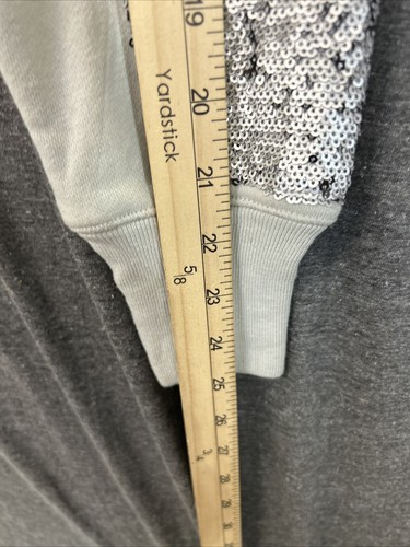 Chaqueta con capucha True Religion para mujer talla M lentejuelas corta agave *leer* - Imagen 5 de 8