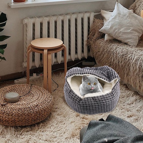 Warmes Haustierbett Katzenbett Für Den Haushalt Kleines Katzennest - Bild 7 von 12