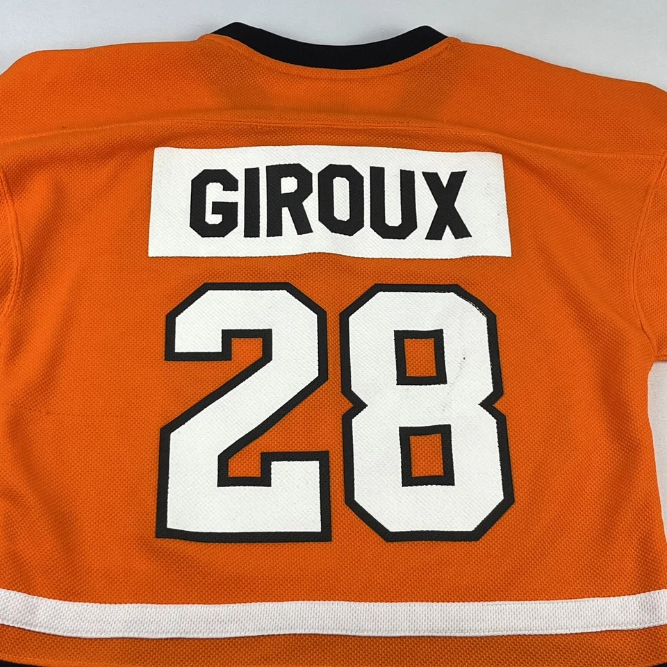 Хоккейная футболка Клода Жиру из Philadelphia Flyers молодежный размер L 12–14 НХЛ NO28 - Изображение 2 из 4