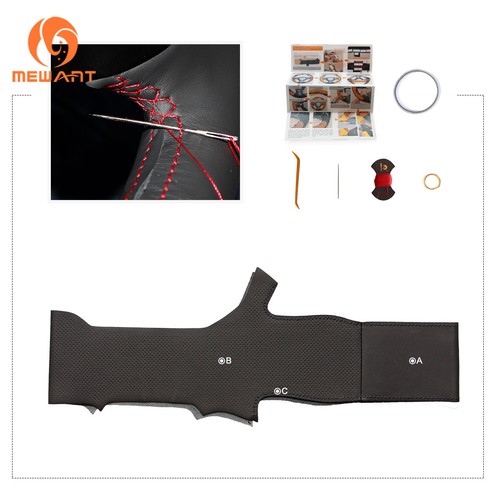 Durable Black PU Leather Steering Wheel Cover for Kia Cerato Ceed Proceed - Imagen 6 de 10