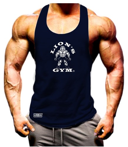 Lion's Gym Vest Gym Clothing Bodybuilding Training Workout Exercise MMA Tank Top - Picture 7 of 11