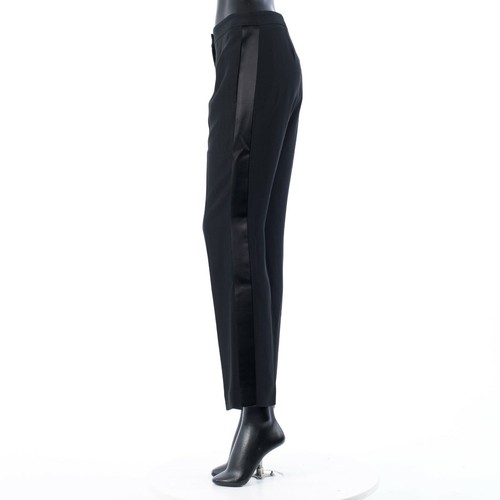 ALEXANDER MCQUEEN 950$ Trousers / Pants - Crepe Satin Sideband, Black - Picture 3 of 10