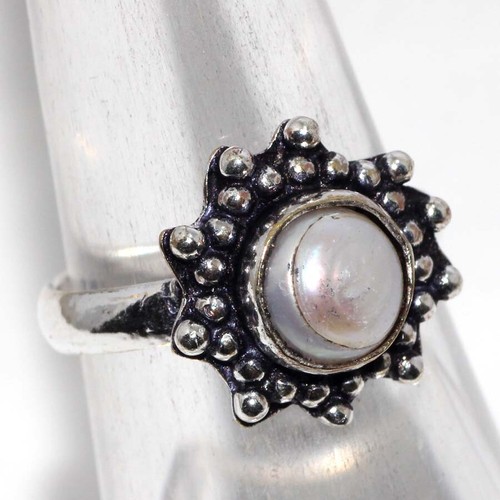 Topaz Pearl 3 Pcs Ring Set| Limited Time Deals Combo Set 6.5 GW - Bild 4 von 6