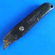 Vintage Stanley Fixed Blade Utility Knife 10-299 Gray Box Cutter Made in USA