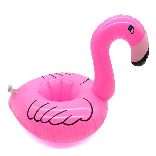6x Inflatable Flamingo Drink Holders Floating Can Cup Hot Tub Swim Pool Bath Toy - Picture 2 of 5