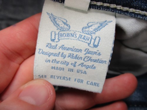 Robins Jeans Mens 36x33 Blue Navajo Fitted Bootcut Stitched Denim Made in USA - Picture 18 of 20