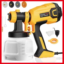 Paint Sprayer, 700W HVLP High Power Electric Spray Paint Gun with 40 Fl Oz Conta