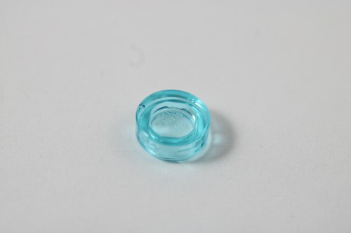 LEGO® Trans-Light Blue Tile Round 1 x 1 Part 98138 - Picture 2 of 6