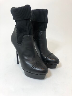 Le Silla Sock Ankle Boot in Black Size 39 $1195