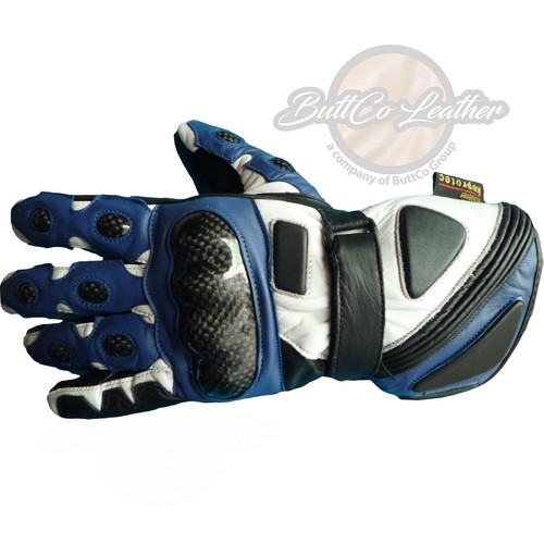 Premium Motociclista Moto Guantes Blindado Cuero LEATHER para Track Day - Picture 7 of 38