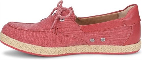 Womens BOC Bailey Canvas Top Sider Size 6 M Lace Canvas Shoes Sneaker Red - Picture 4 of 7