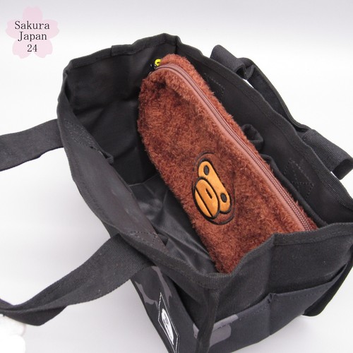 BAPE KIDS A Bade Ape Tragetasche tarnfarben schwarz mit MILO Beutel 2023 SS Magazin kostenloses Geschenk - Bild 10 von 18