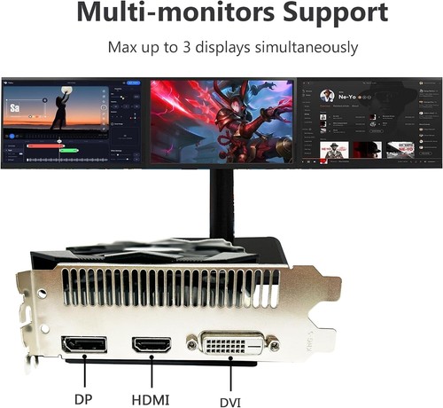 AMD 8GB GDDR5 Graphics Card,1792SP,128 Bits,DVI,HDMI,DP,PC Video Card for Com... - Picture 6 of 8