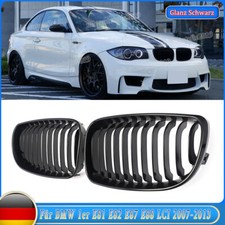 Paar für BMW E81 E87 E82 E88 LCI Klavierschwarz BJ 2007-2013 Kühlergrill Grill