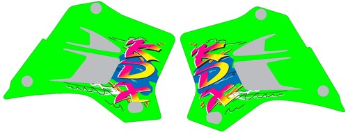 Gráficos de cubierta para Kawasaki KDX200 KDX 1995-2006 200 calcomanías adhesivas
