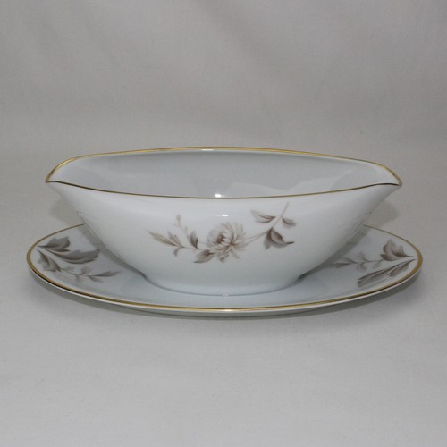 Noritake LaSalle 5142 Sauciere aufgesetzter Unterteller Doppelausgießer antik - Bild 8 von 18