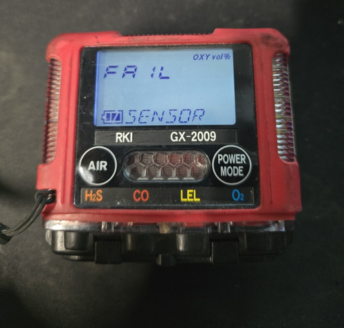RKI GX-2009 Monitor portatili a 4 gas (LEL/O2/H2S/CO) ~ Calibrazione guasta / AS-IS - Foto 2 di 11