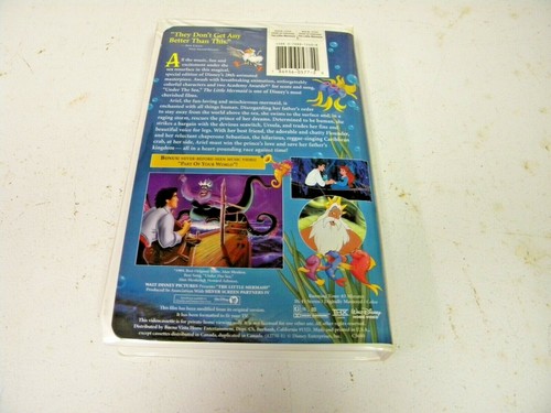 Walt Disney Masterpiece VHS The Little Mermaid #12731 Fully Restored  - Picture 2 of 4