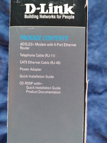 D-Link ADSL2+ DSL-2540B 4-port 10/100BASE-TX Modem/Router Combo NEW! - Afbeelding 11 van 12