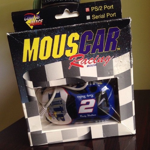 Y2K MousCar Racing Computer Maus NASCAR Miller Lite #2 Rusty Wallace PS2 DOS - Bild 2 von 11