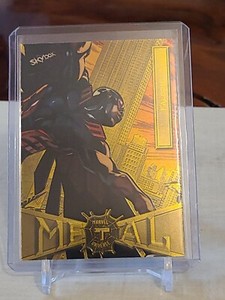 2021 Skybox Marvel Metal Universe Spider-Man #26 FALCON Yellow  Rare