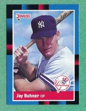 1988 Donruss Baseball - Jay Buhner #545 Yankees Rookie