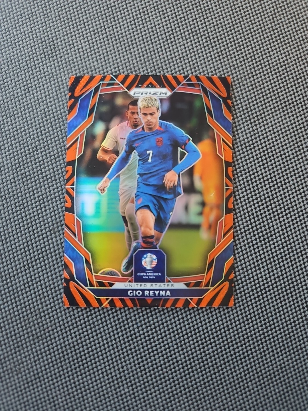 2024 Panini Prizm Copa America Gio Reyna USA Tiger Stripe Sp