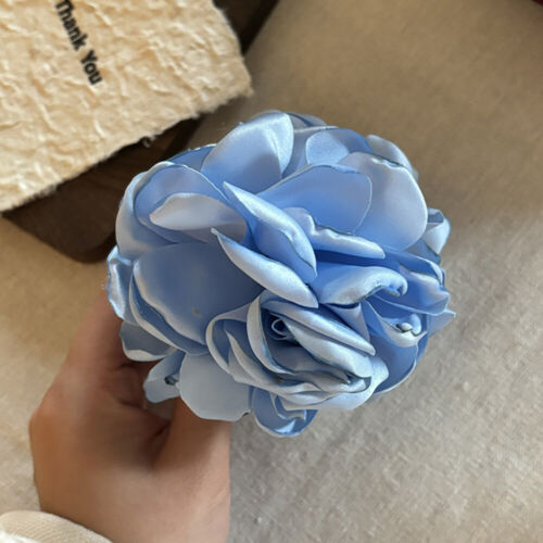 Große Rose Blumen Haarspange Haarspange Kiefer Clip Schleife Braut C8 - Bild 8 von 16