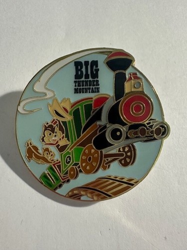 Disney Pin - DLP - Big Thunder Mountain Railroad Chip & Dale Cowboys On Train E5