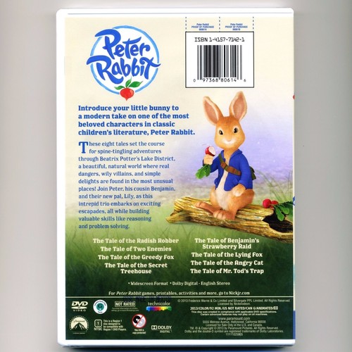 Peter Rabbit 2013 8 Nickelodeon animated children's tales stories adventures DVD - Picture 2 of 4
