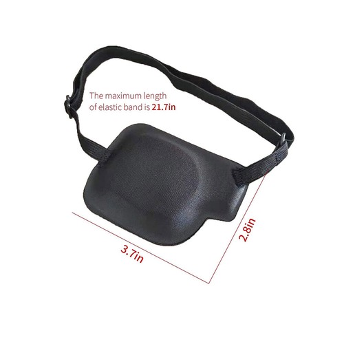 Concave Eye Patch/Foam Groove Eyeshades Adjustable Strap Medical Use - Washable - Picture 4 of 14