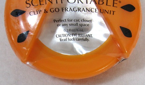 Slatkin & Co Scentportable Clip & Go Ladybug Fragrance Unit Peach Bellini - Picture 3 of 5