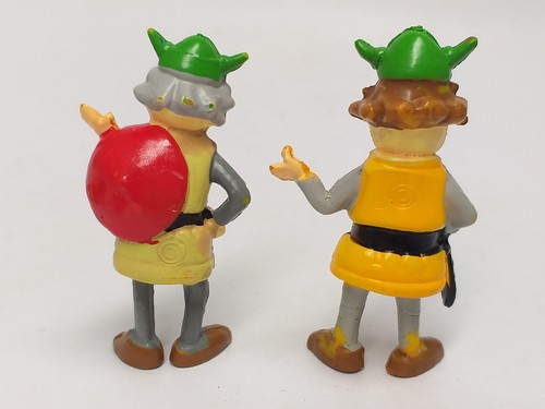 SET COMPLETO VINTAGE ANNI '70 Portogallo VICKIE VICKY WICKIE VIKING 10 figure in pvc - Foto 7 di 11