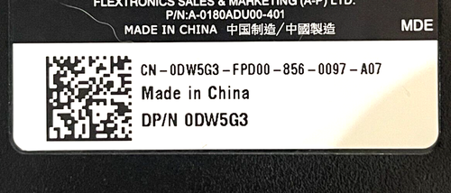 Original Dell 180W Netzteil 19,5V 9,23A DW5G3 0DW5G3 mit Stromkabel - Bild 3 von 7