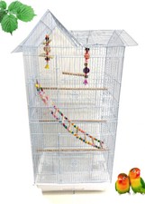 Large Bird Flight Cage W/Toys Canary Aviary Parakeet Cockatiel LoveBird Finch