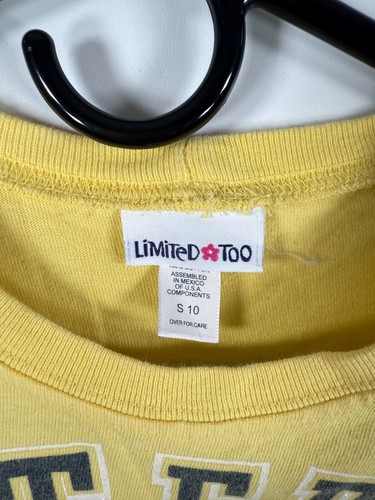 Y2K Limited Too Girls All Star Basketball Graphic T Shirt Yellow Sz 10 15.5x17.5 - Picture 9 of 19