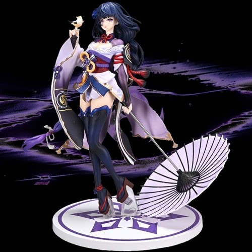 Action Figure Genshin Impact Raiden Shogun Keqing 22 Cm Anime Pvc Videogame - Foto 2 di 6