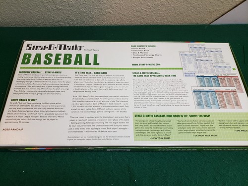 Strat-O-Matic Baseball Game 2002, Appears complete, Uncounted, 2005 season stats - Picture 2 of 16