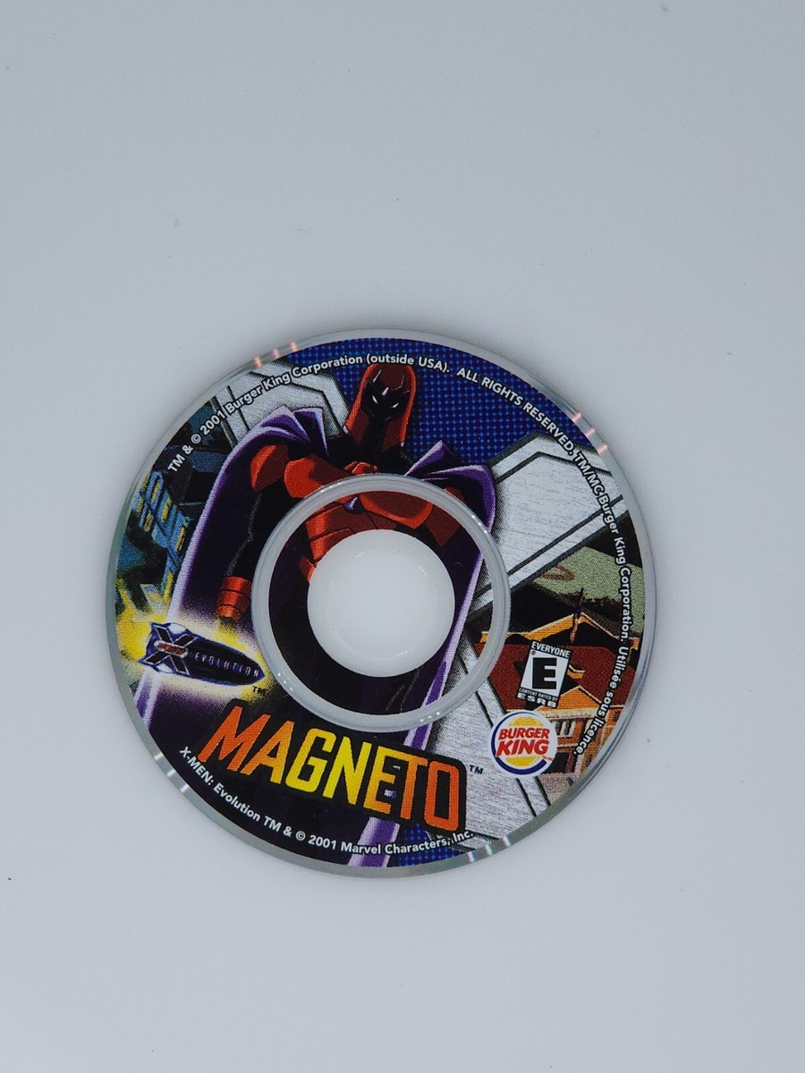 X-Men Evolution - MAGNETO - Burger King Promo Mini CD-ROM