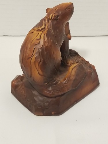 Holz oder Harz Biber kauen Log Figur, 4,5" - Bild 7 von 10