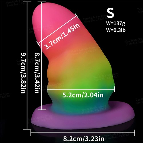 Luminous Dildos for Women Men Colourful Massage Plugs Anus Vagin ​Sexy Toys - Picture 11 of 14