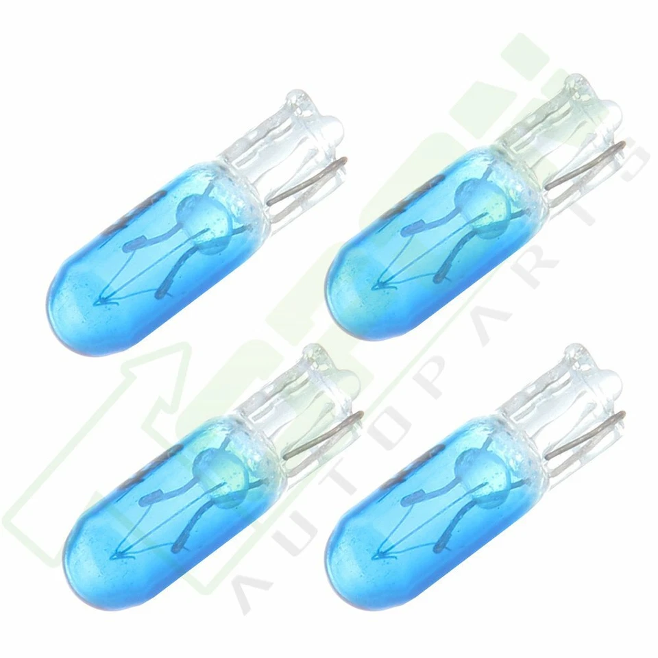 10 peças lâmpadas de halogênio azul + soquetes para painel de instrumentos cluster luz T5 73 74 - Imagem 4 de 4