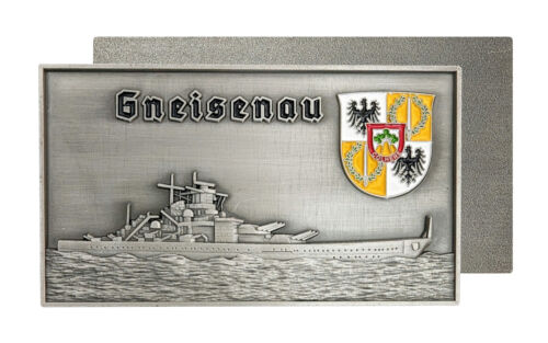 Cuirassé Gneisenau plaque de navire | marine de guerre - Photo 1/2
